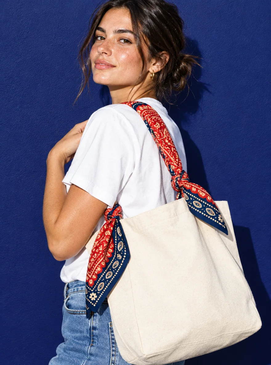 Big Drop Bandana, buret som: Väskhandtagslindning