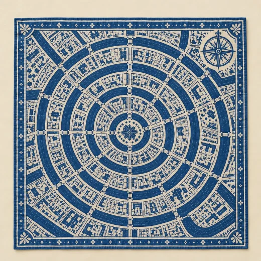 Canal Ring Bandana — flat