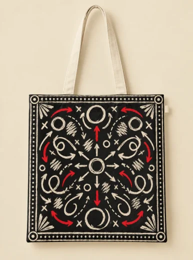 Chalk Arrows Tote — tote