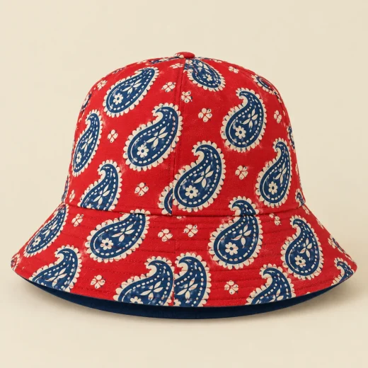 Ember Paisley Bucket Hat — hat