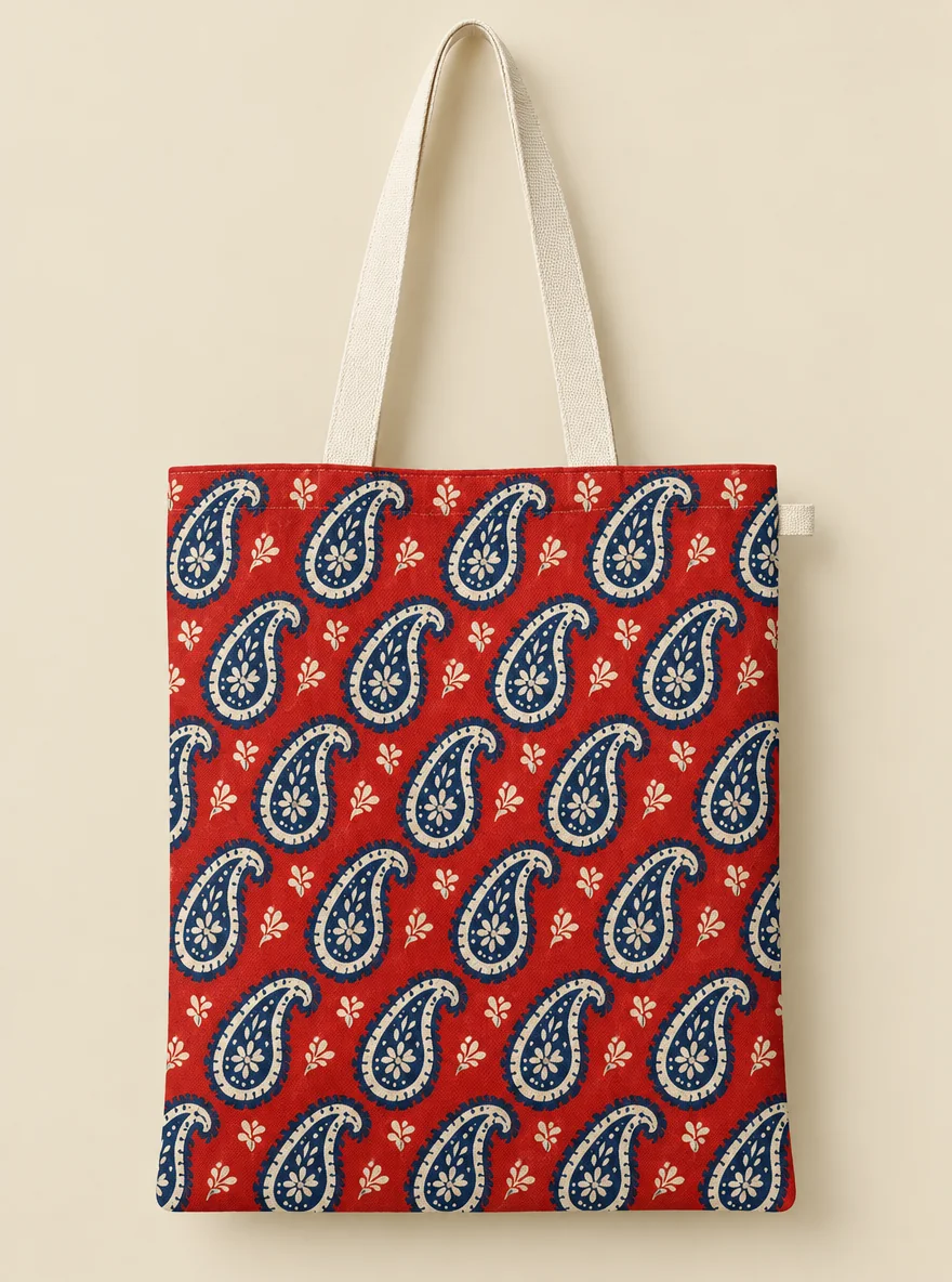 Ember Paisley Tote, front