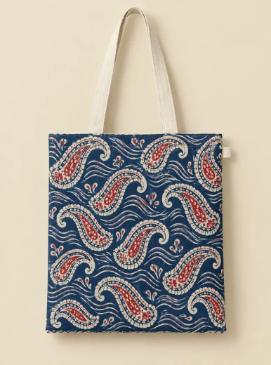 Ink Tide Paisley Tote — tote