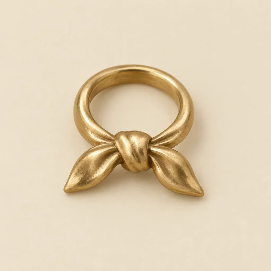 Knot Ring, messing-tone
