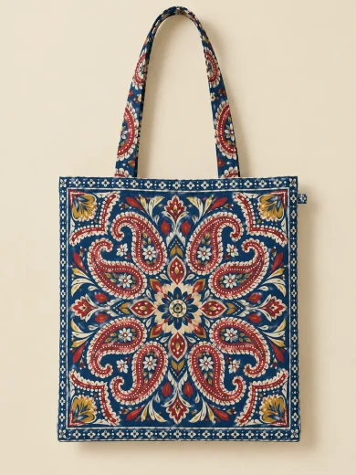 Mirror Boteh Tote — tote