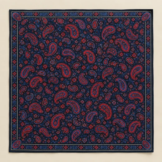 Night Loom Bandana — flat