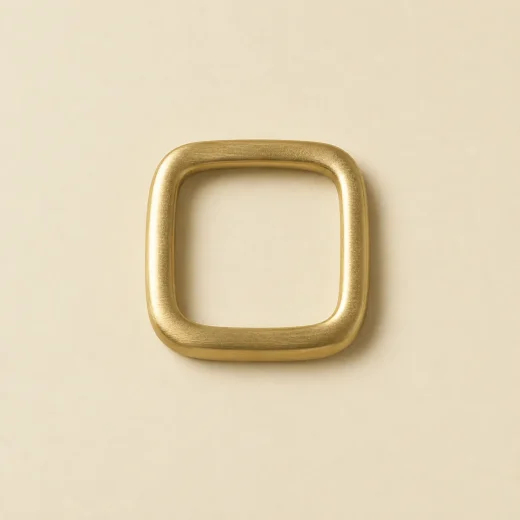 Square Ring — brass