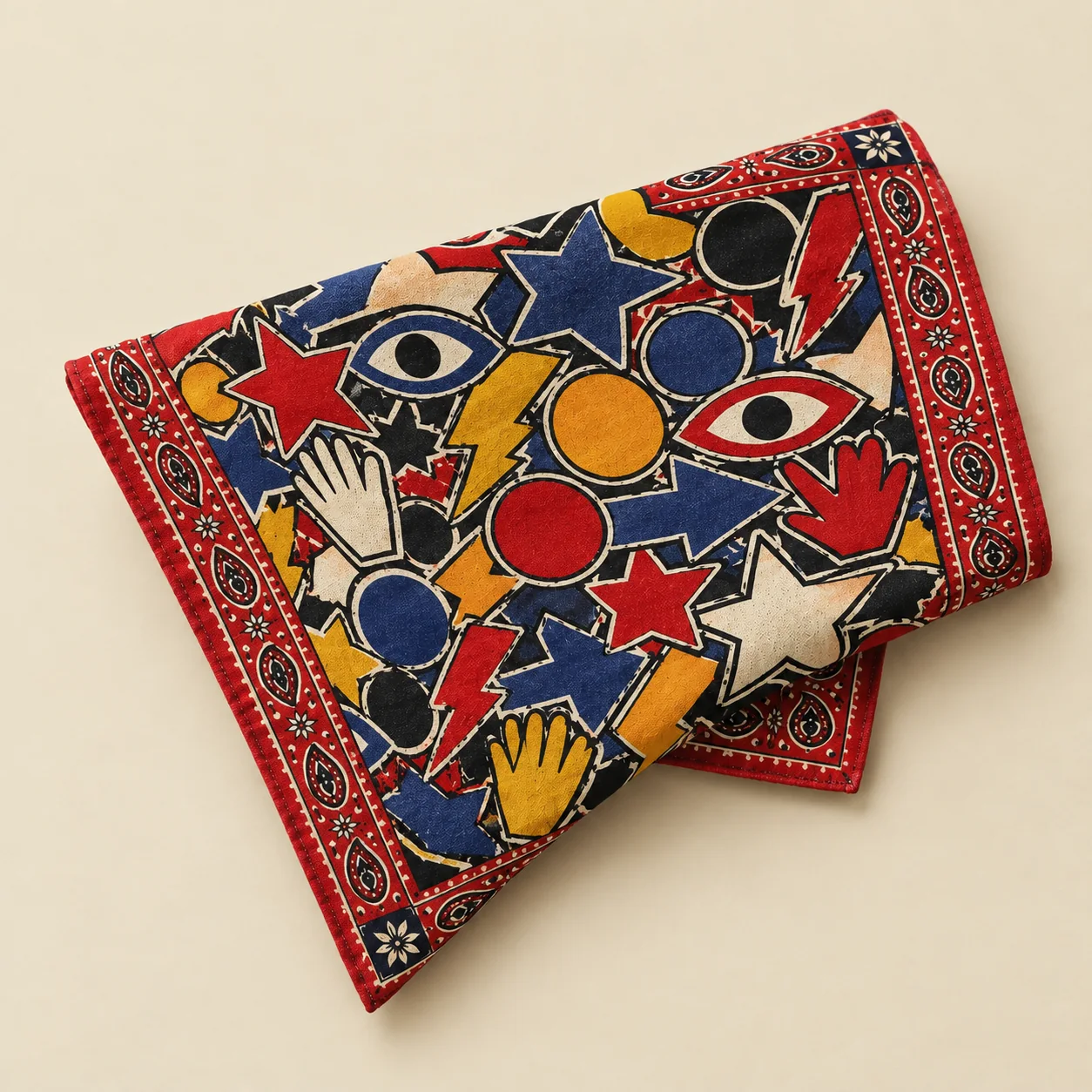 Sticker Bomb Bandana, gevouwen: print en zoomdetail