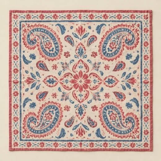 Sunwash Paisley Bandana — flat