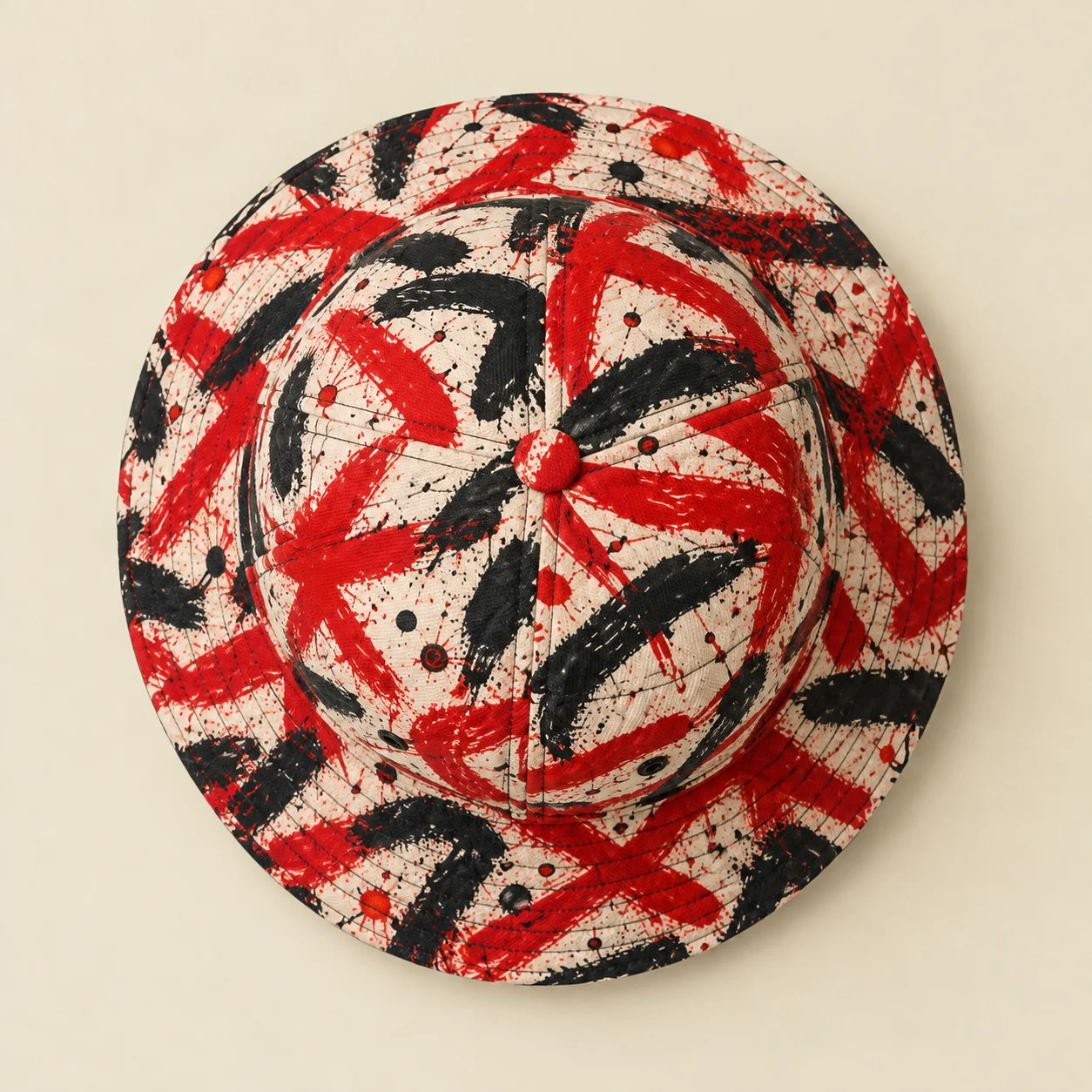 Tag Wall Bucket Hat, intérieur et détail du bord