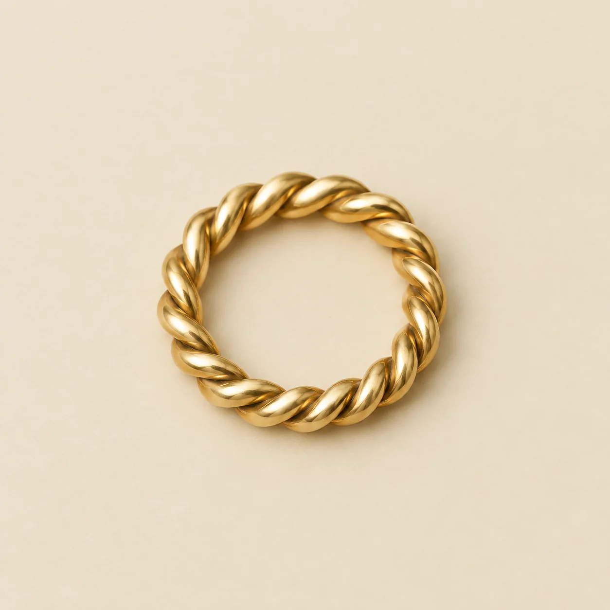Twist Ring, messing-tone